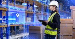 Infographie présentant le cycle de 6 étapes pour choisir un logiciel : identifier les besoins, assurer l'interopérabilité, former les équipes, garantir la sécurité, comparer les prix et tester les solutions.